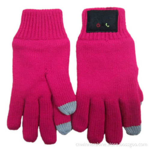 Bluetooth Glove for Winter, Warmth, 2 Fingers, Touch Screen, 100% Acrylic, OEM/ODM, Free Samples